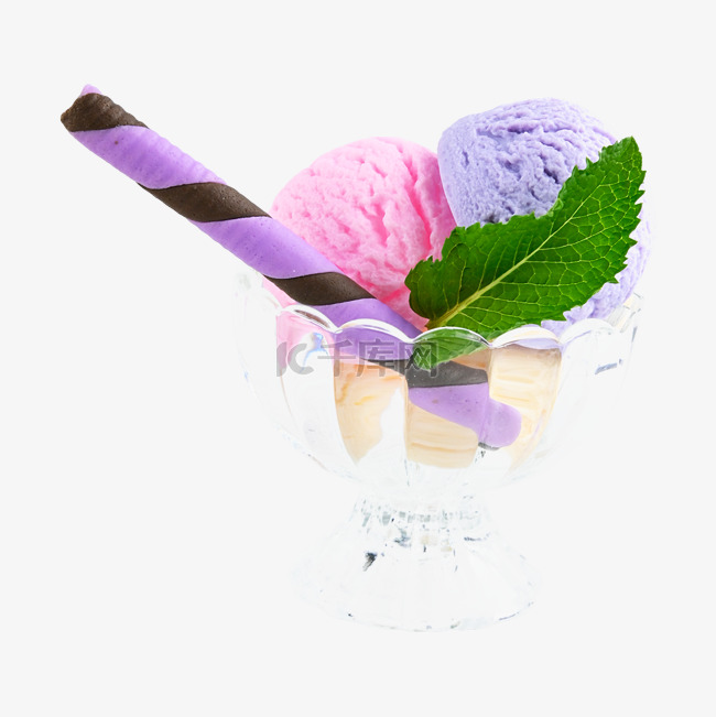 冰淇淋玻璃杯食品