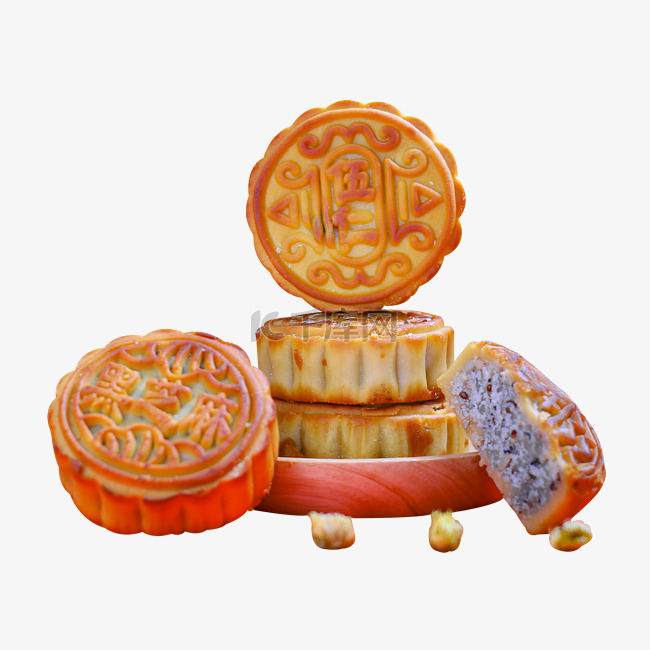 中秋节五仁月饼食物