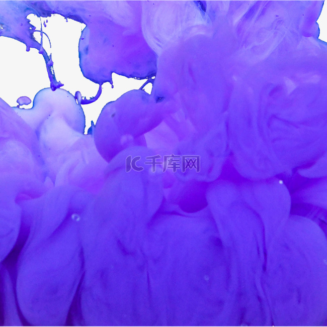 紫色摄影图七彩抽象墨水