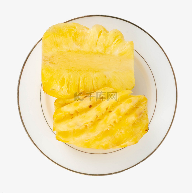 黄色菠萝水果果肉
