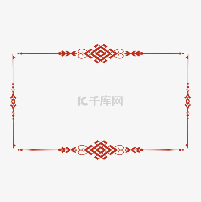 中国风古风古典传统元素花纹边框