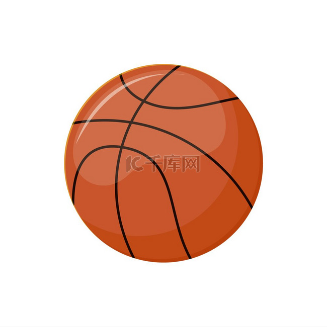 篮球比赛孤立的图标，矢量运动项