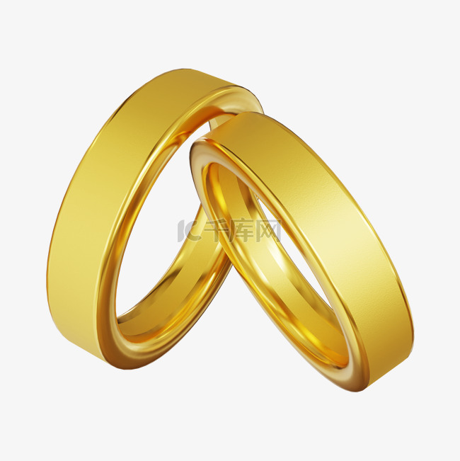 3D立体婚礼对戒戒指