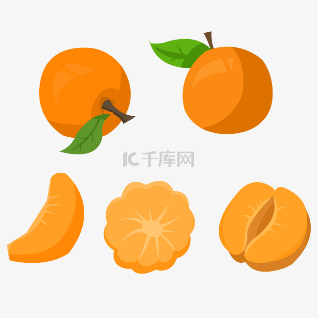 剥开水果 橘子