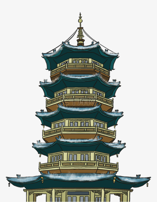 古风中国风亭子建筑