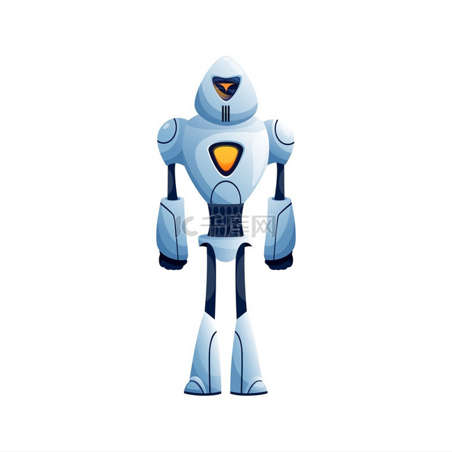 科幻机器人孤立的机器人赛博朋克