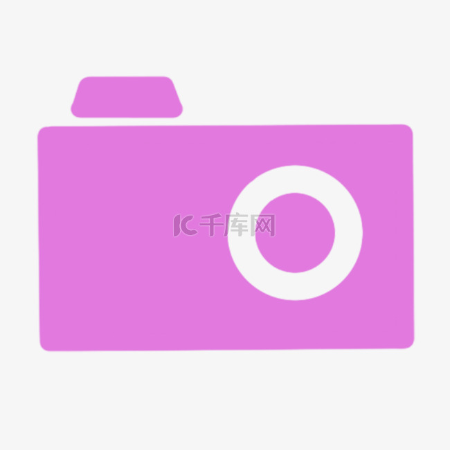 粉色照相机卡通instagram图标