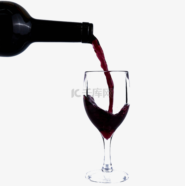 红酒美食红酒瓶玻璃杯