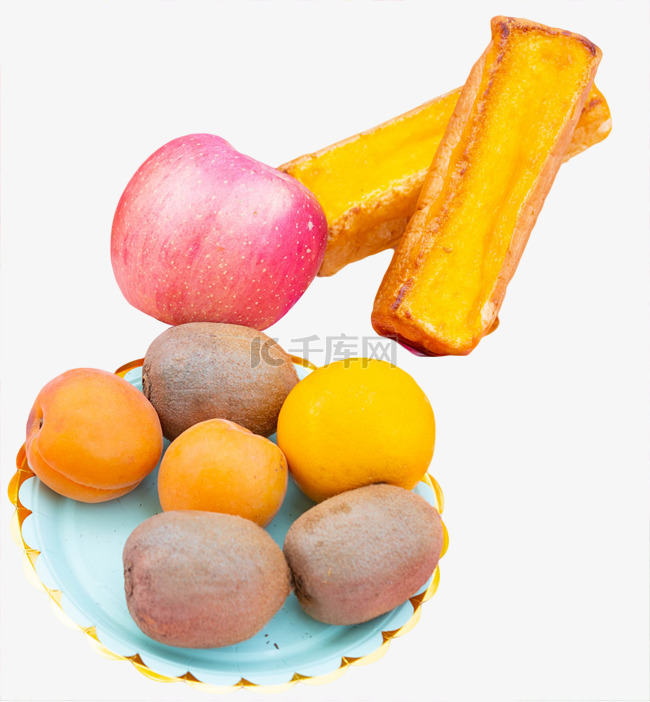 水果黄杏猕猴桃苹果面包
