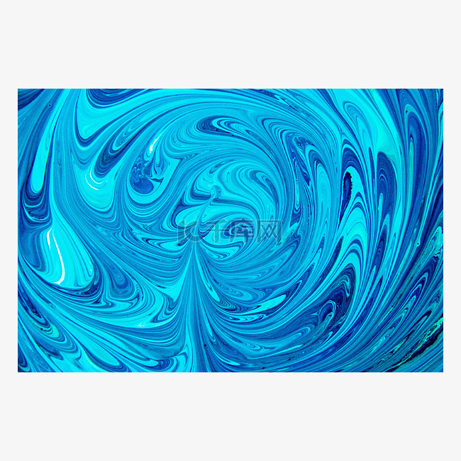 蓝色液体油漆背景