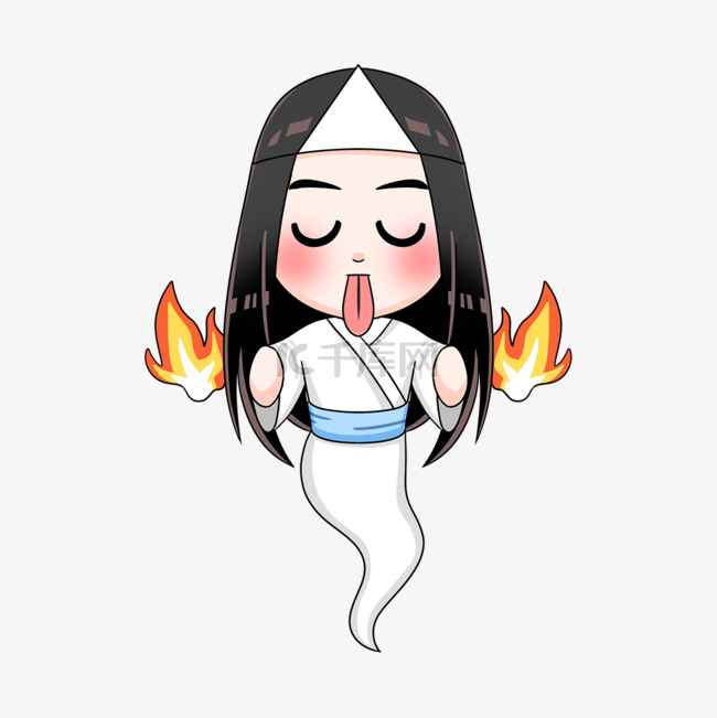 幽灵日本卡通吓人鬼怪素材图片免费下载-千库网