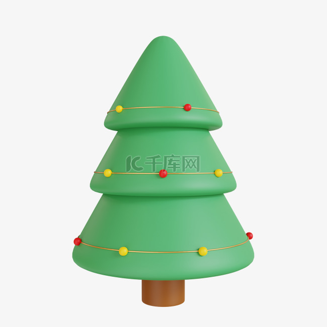 3DC4D圣诞立体圣诞树