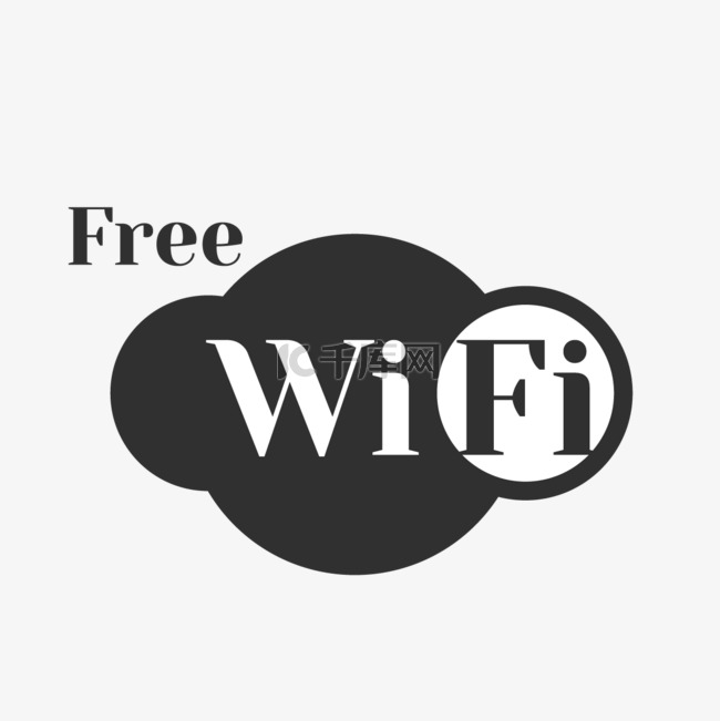 自由wifi例证设计背景
