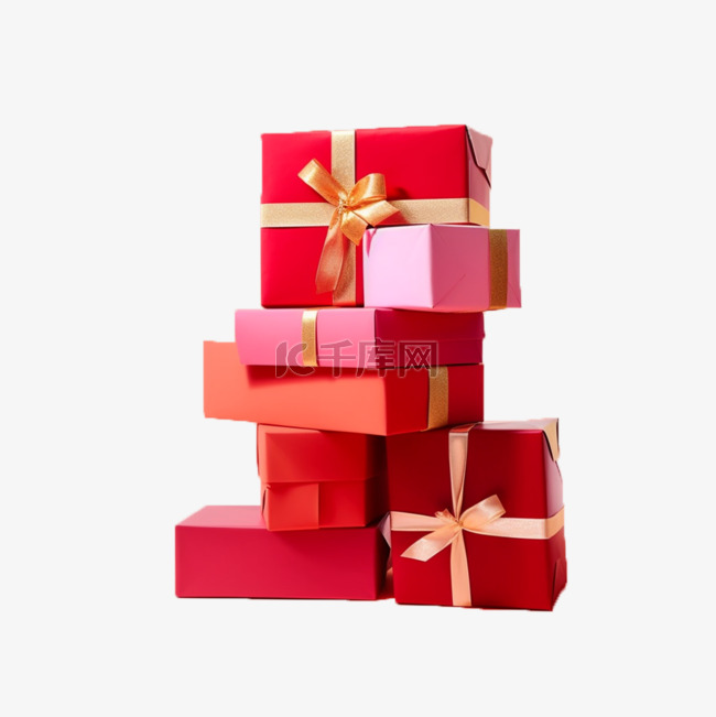 红色礼物礼盒礼品盒子