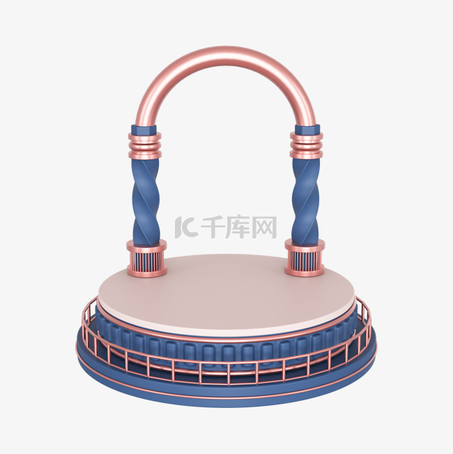 3DC4D立体拱门边框