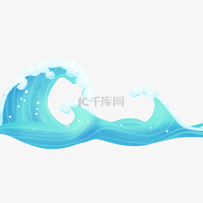 大海海浪浪花