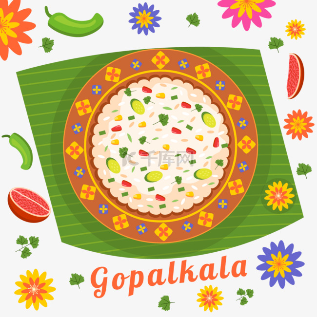 gopalkala 多彩美丽的插图