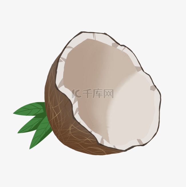 椰子剪贴画热带水果