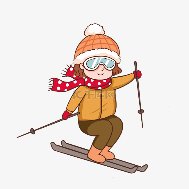 大寒小寒冬季运动滑雪