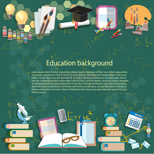 Education background: math formula algebra