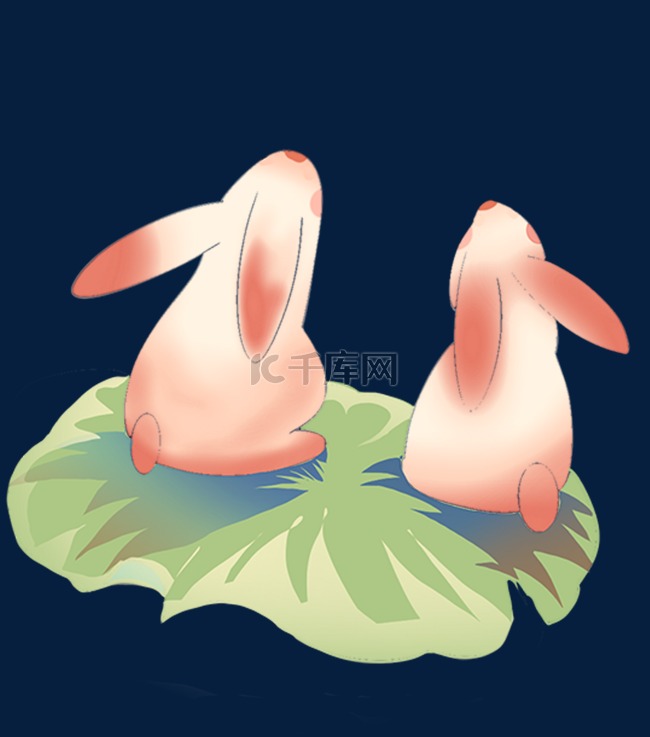中秋节玉兔兔子
