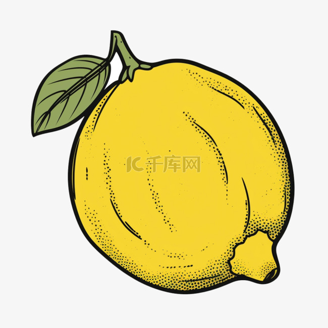柠檬卡通风格蔬菜图案