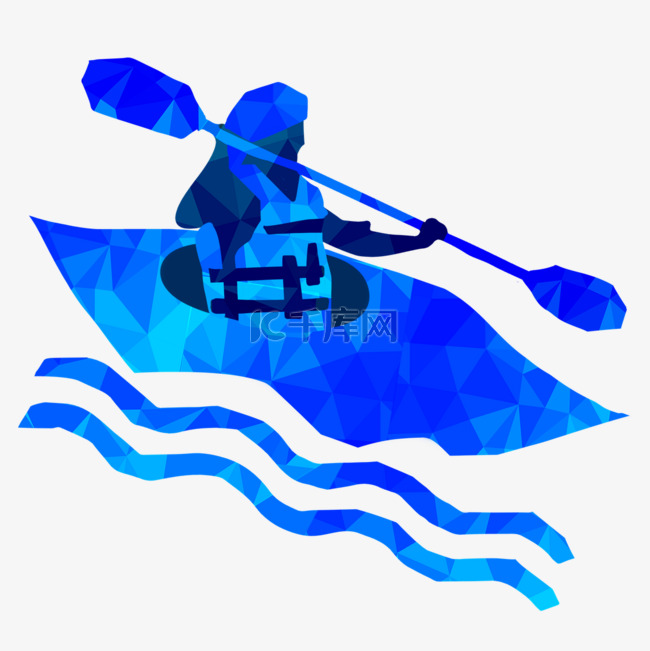 低聚合奥运运动项目单人皮划艇
