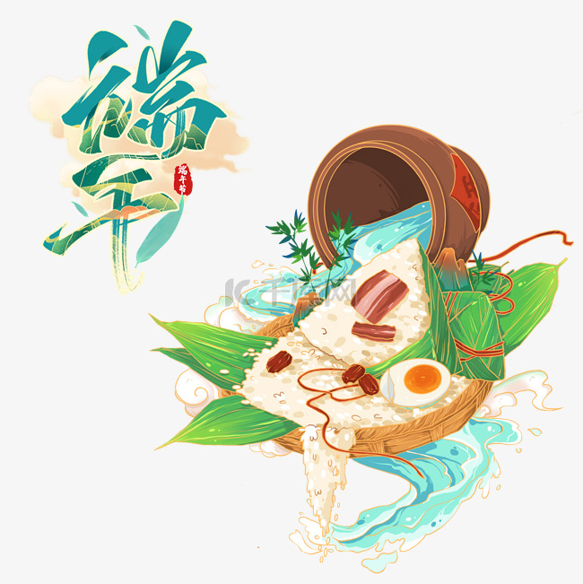 端午节传统节日国潮粽子