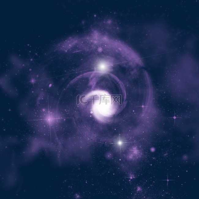 紫色抽象漩涡星空宇宙云银河