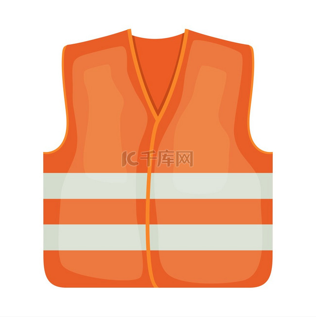 橙色安全背心道路工人建筑工人的