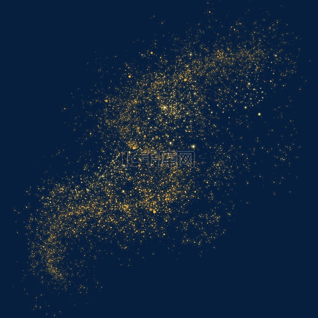 大气金色发光粒子颗粒光效