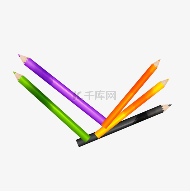 彩色世界艺术日水彩铅笔画笔