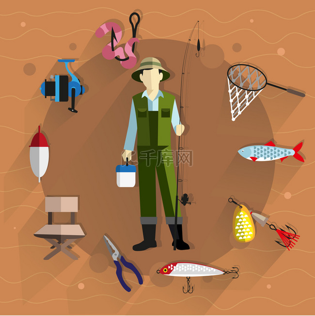 渔夫和渔具