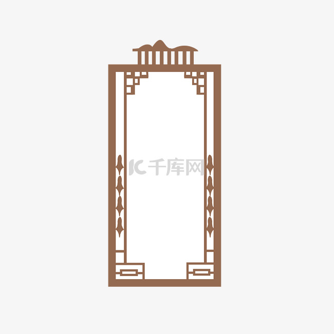 中式文化边框窗户古风