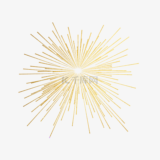 金色科技感放射线条