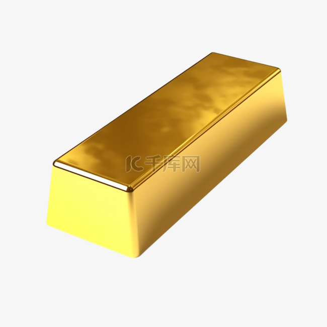 卡通手绘金砖金条