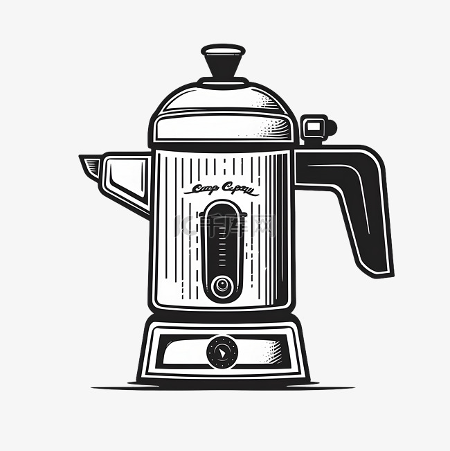 扁平风格高档咖啡机图标