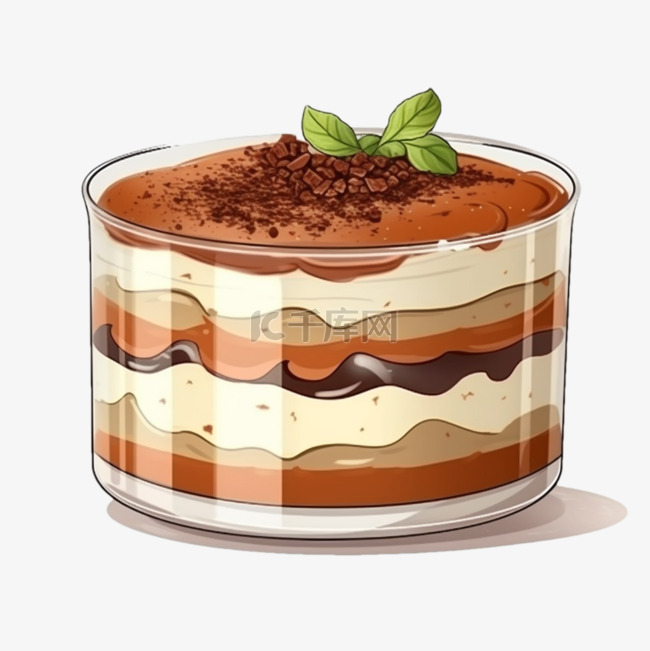 卡通手绘甜品甜点蛋糕
