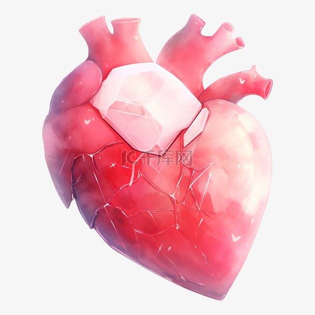 心脏手绘人体器官医疗