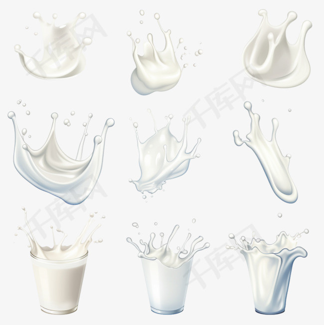 牛奶液体套装酸奶或乳饮料产品