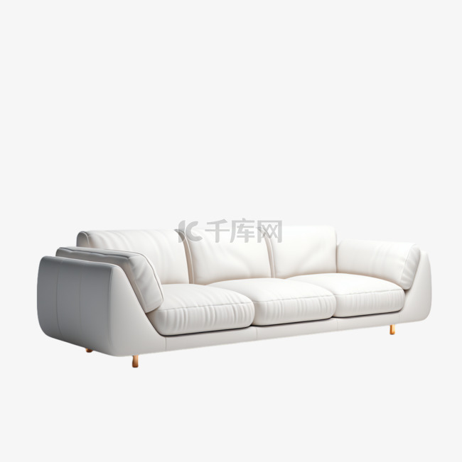 C4D立体3D沙发设计感家具高