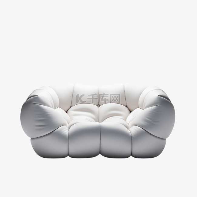 C4D立体皮质沙发3D家具高级