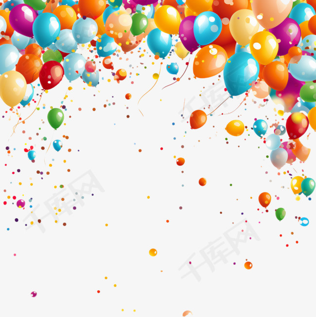 气球派对庆典或特殊的生日装饰彩