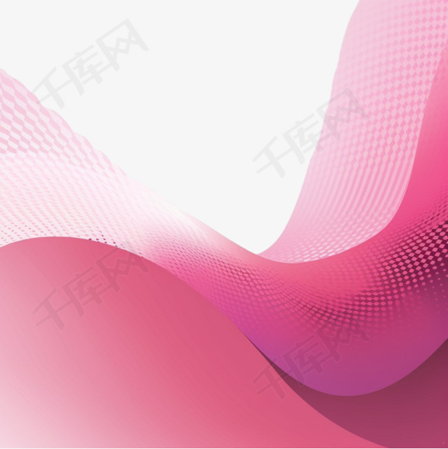 抽象曲线形层柔和粉红色，带有半