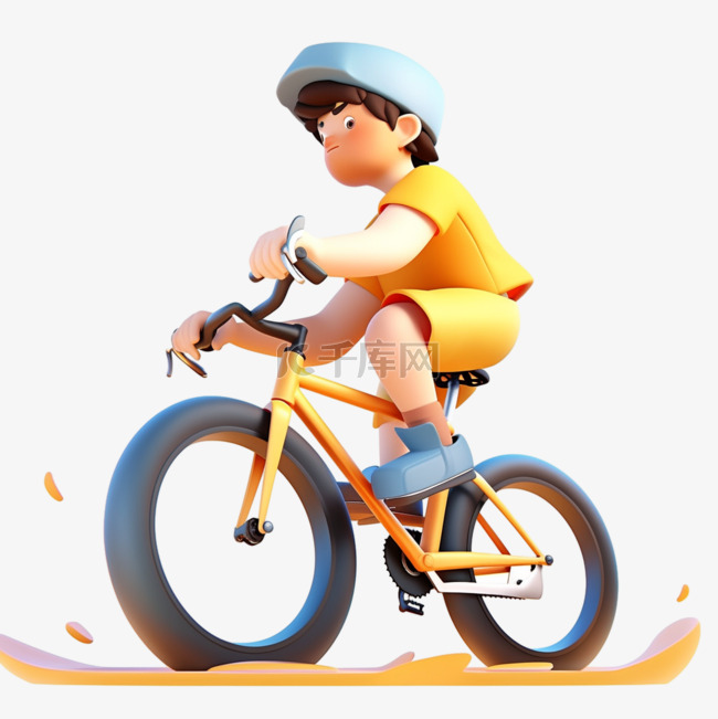 亚运会3D人物竞技比赛男子骑单车