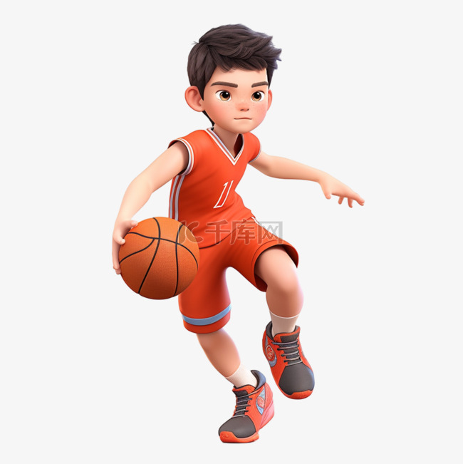 亚运会3D人物竞技比赛打篮球的