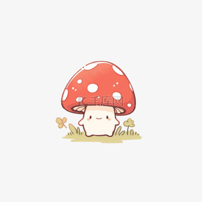 蘑菇手绘卡通元素