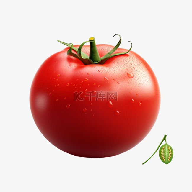 西红柿蔬菜新鲜红色小果实写实元