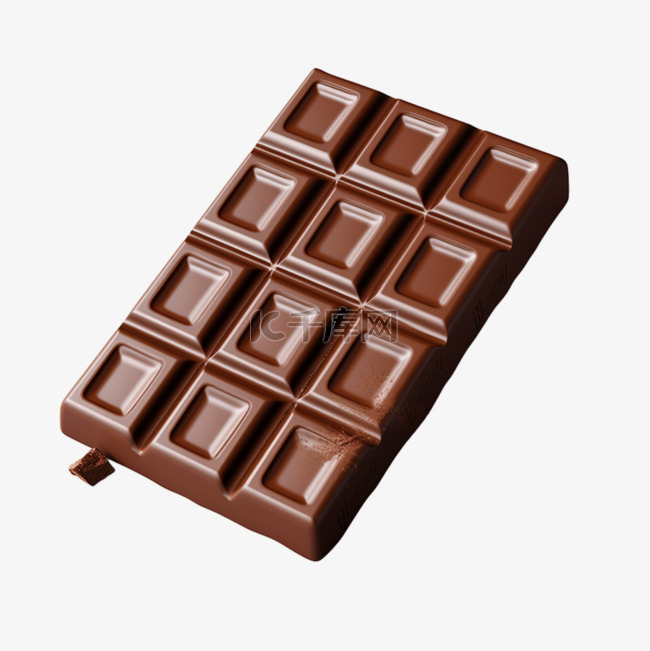 巧克力完整高热量食物写实AI元