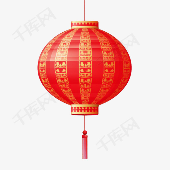 红色中国纸灯笼